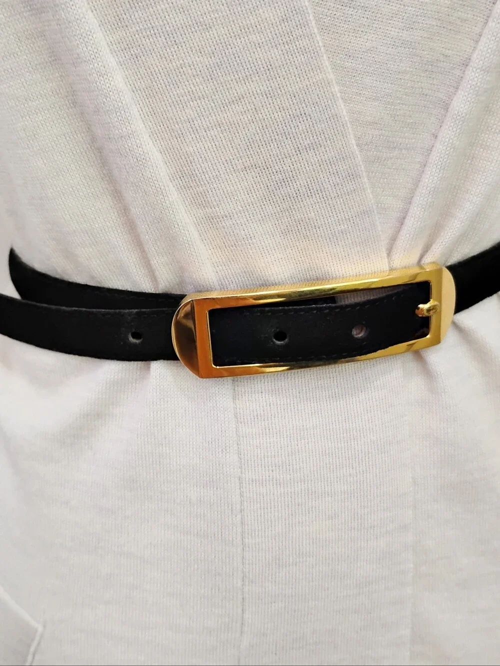 SLEEK VINTAGE STEPHEN COLLINS LEATHER BELT
